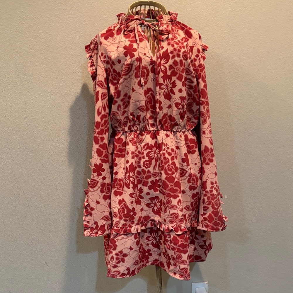 Sugarlips Rose and Pink Floral Dress